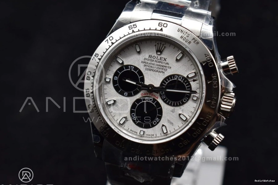 Daytona Meteorite Best Dial 412 V SA4130 Bracelet 1:1 116509 QF on Edition Efficient SS 0211